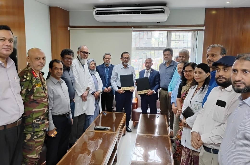 To assist BMU in infection prevention and control Signing of MoU with the World Health Organization