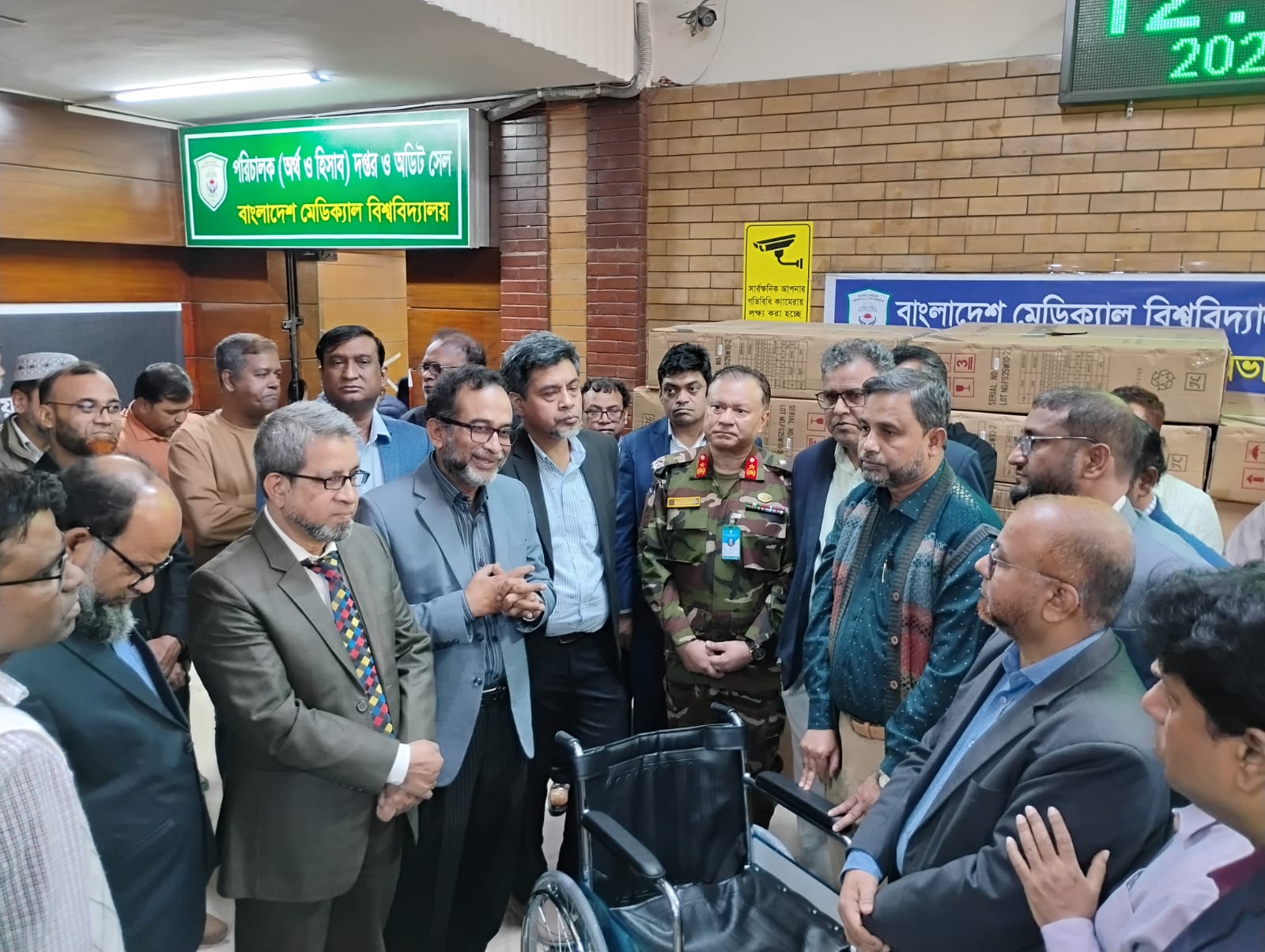 Wheelchairs donated to BMU by doctors who are victims of discrimination and have been deprived in the past