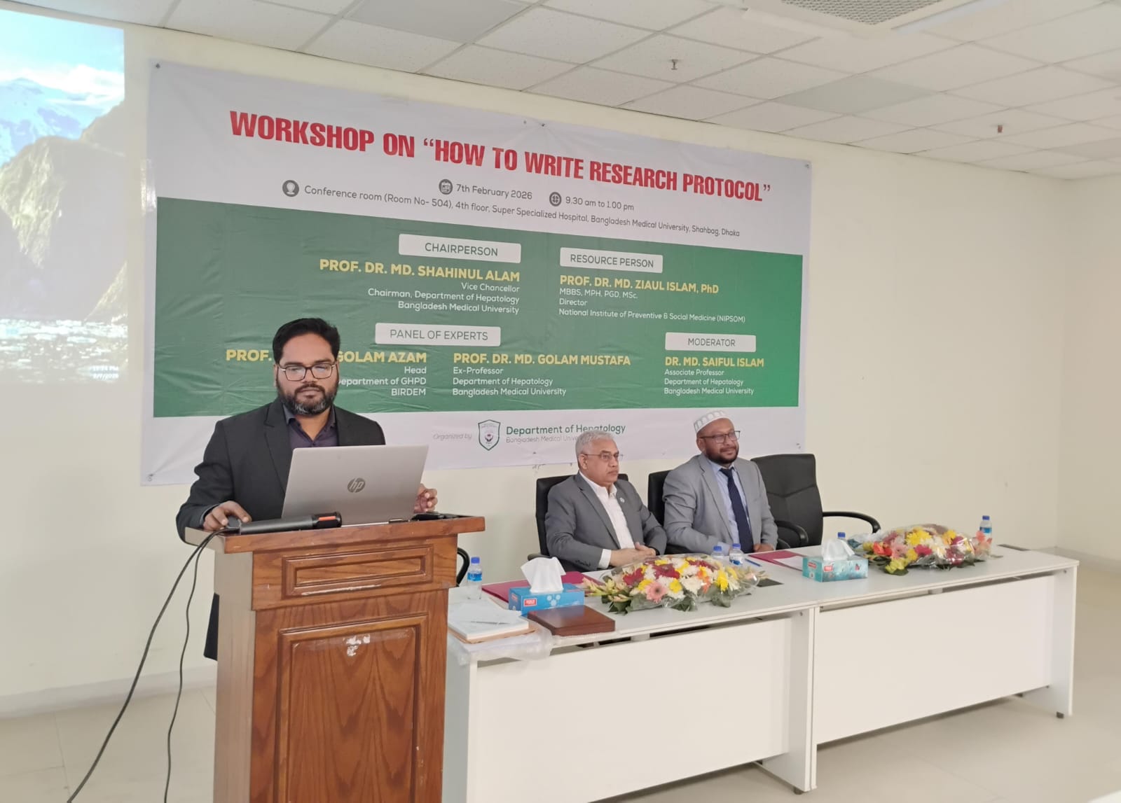 BMU Hepatology Department Initiative Skill-building workshop held on writing research protocols