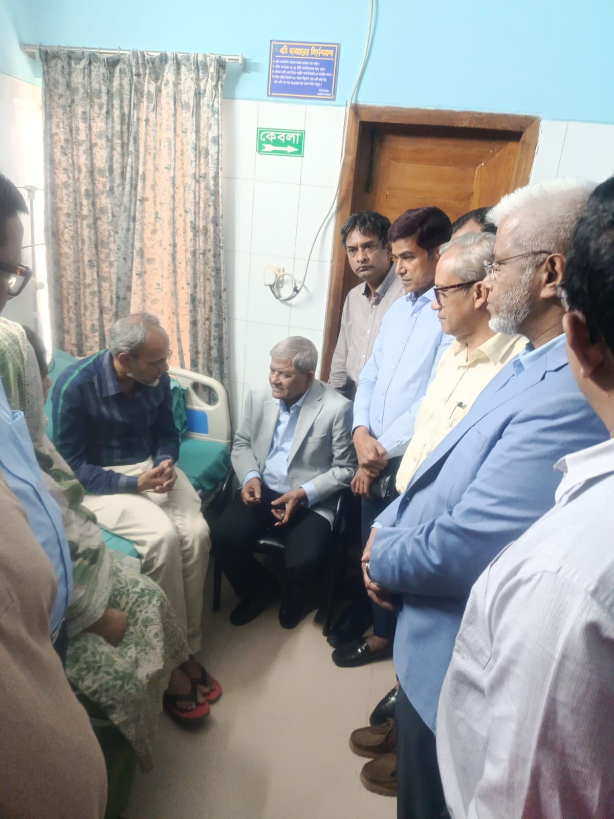 BNP Health Affairs Secretary Dr. Mohammad Rafiqul Islam, who is undergoing treatment at BMU, inquired about his physical condition. BNP Secretary General Mirza Fakhrul Islam Alamgir, MP