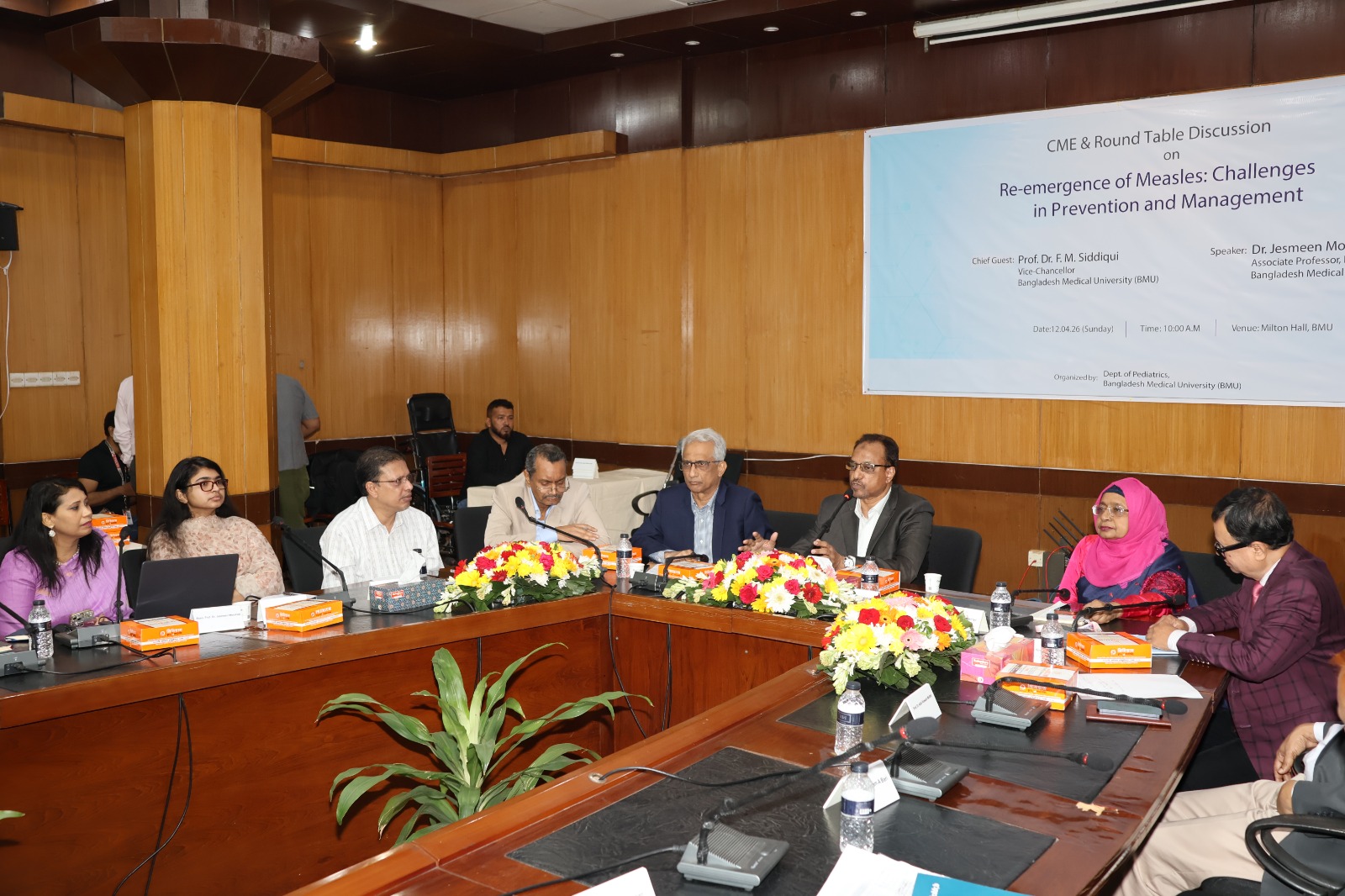 CME and discussion meeting held on the challenges of preventing and managing the resurgence of measles in BMU