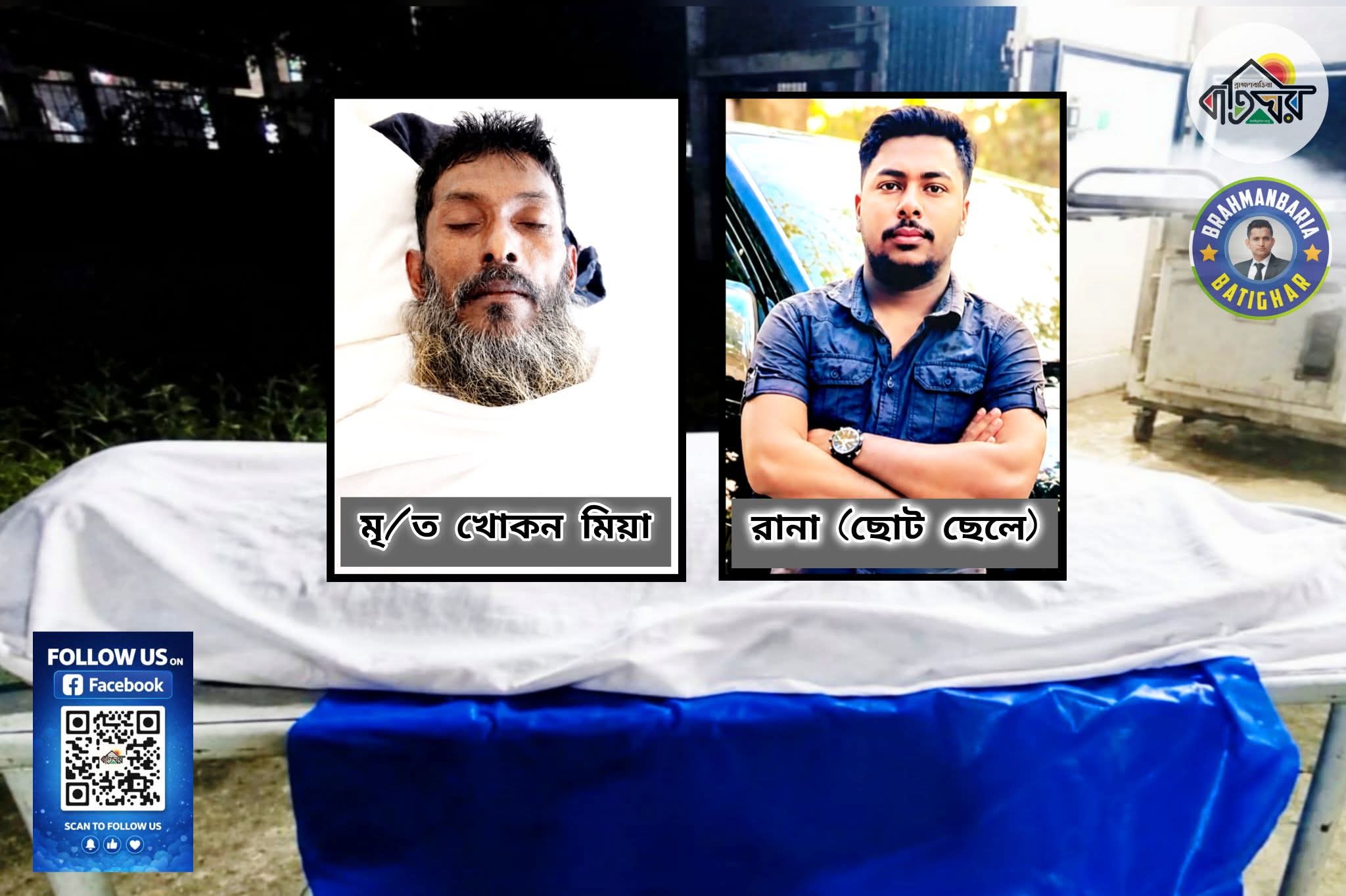 Son refuses to accept father’s body, Brahmanbaria Lighthouse takes initiative to bury Khokon Mia