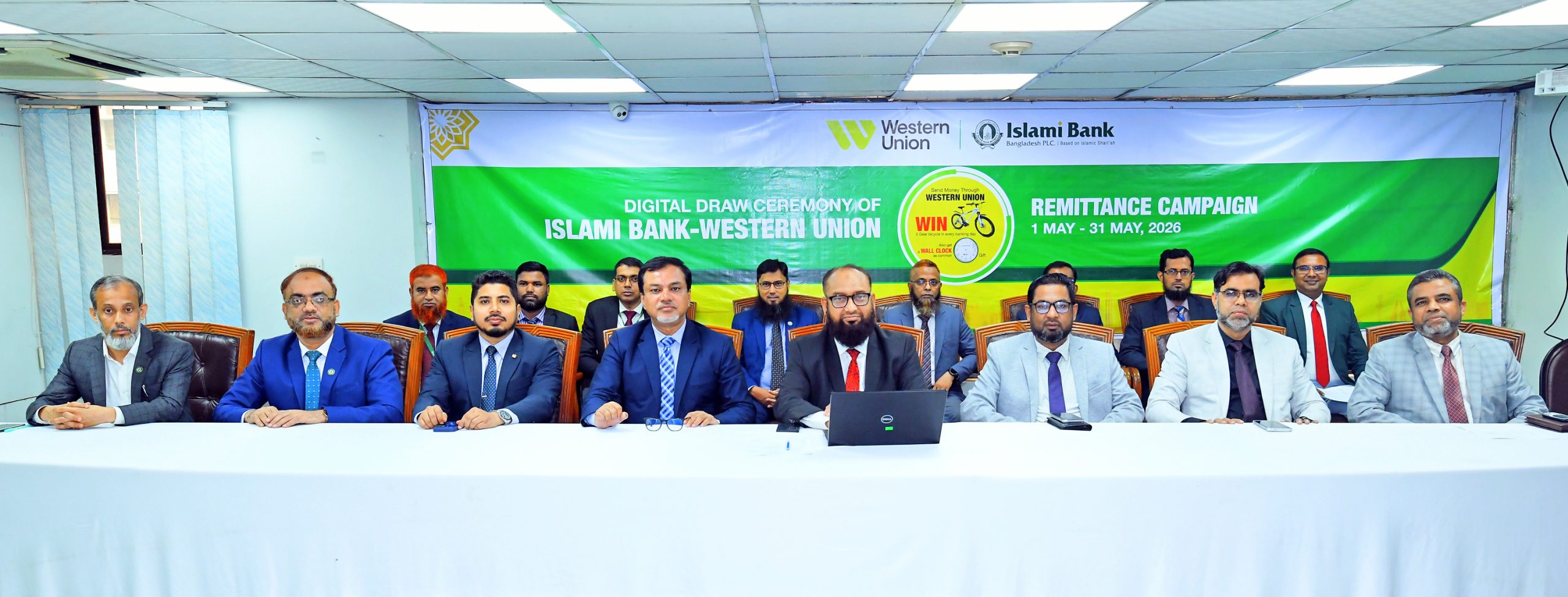 Two remittance customers of Islami Bank receive Gear Bicycles