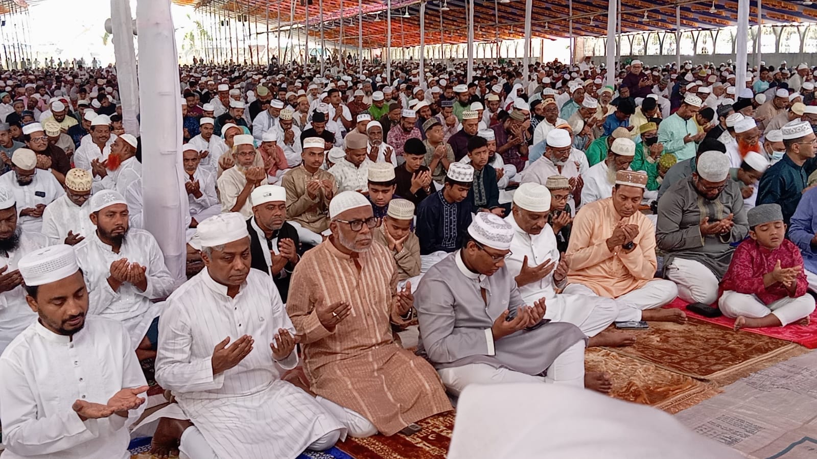Eid-ul-Adha celebrated with appropriate religious fervor, festive atmosphere and joy in Jessore
