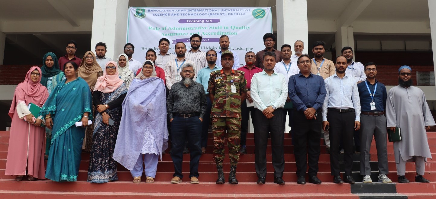 Training on ‘Role of Administrative Officers in Quality Assurance and Accreditation’ held at BYUST, Comilla