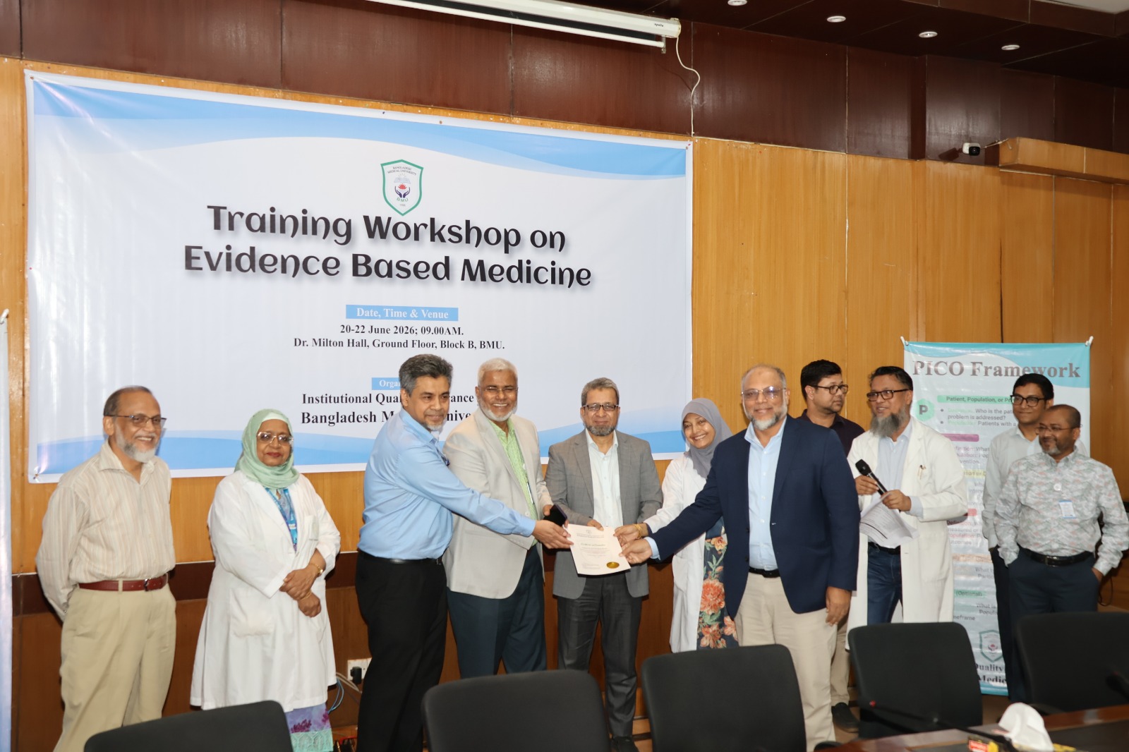 Providing training on Evidence-Based Medicine to 269 BMU faculty members to ensure scientifically sound medical services, including reducing medical costs for patients