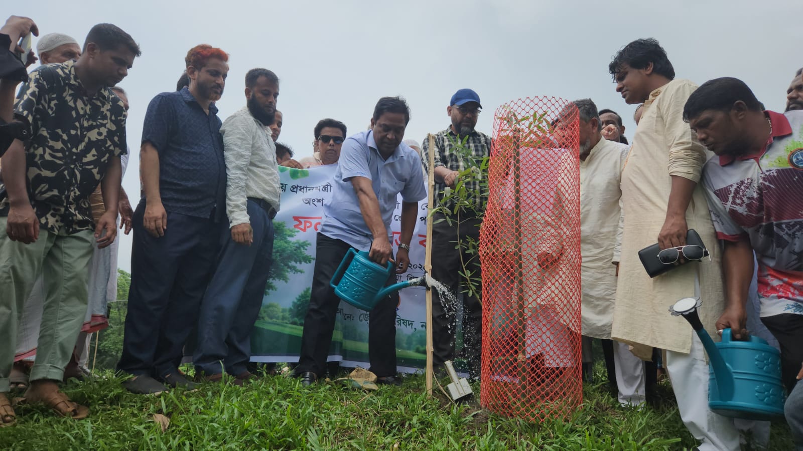 Narsingdi District Council launches fruit and forest tree plantation program on the initiative of the Prime Minister