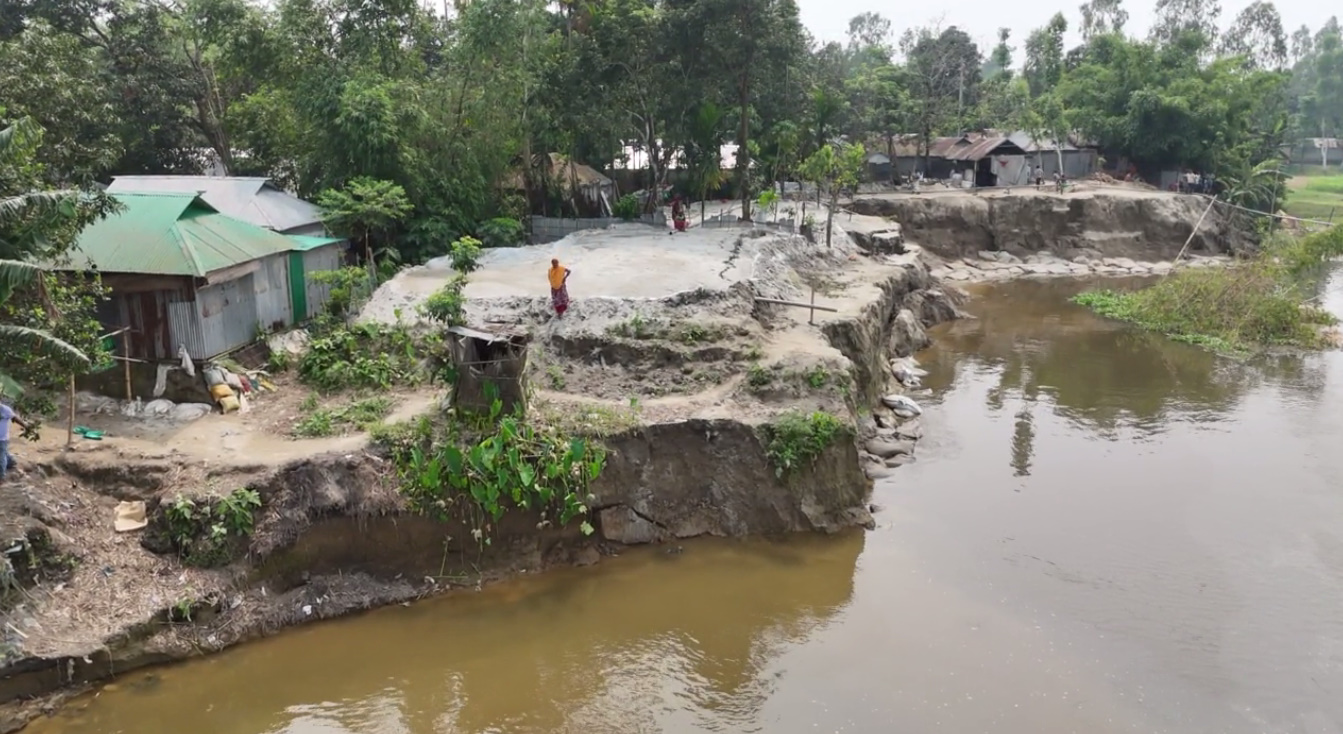 River erosion has occurred in 20 areas of Gaibandha