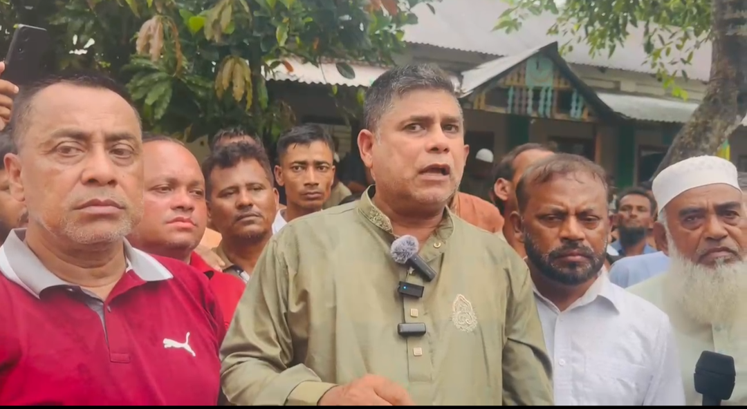 Serajul, District Council Administrator, sees signs of peace after 3 days of bloody clashes in Sarai