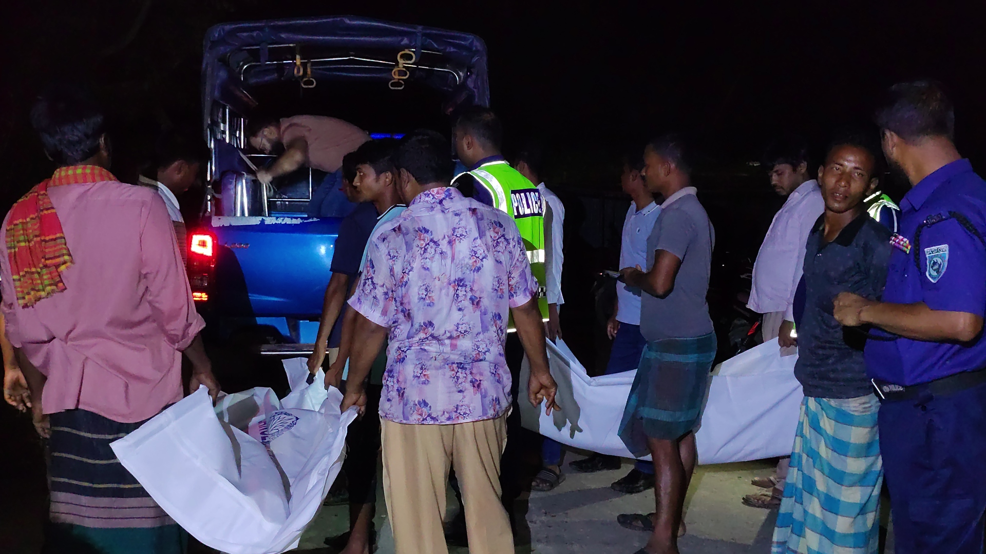 The bodies of a mother and daughter were found hanging from a fan