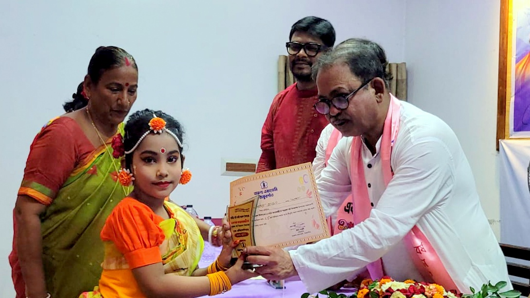On the occasion of Nazrul Year celebration Cultural competition and award distribution in Thakurgaon