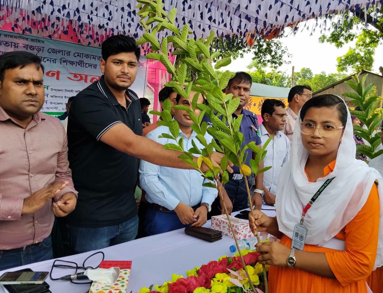 Distribution of saplings among students under the ‘One Child, One Tree’ program