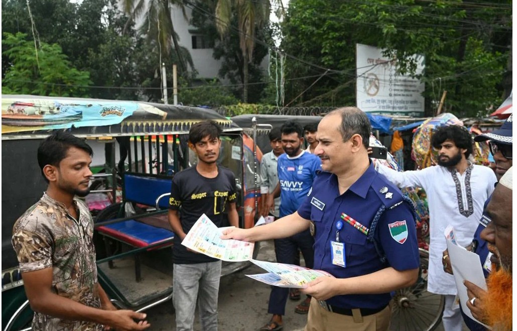 Traffic awareness program launched in Kushtia under the initiative of Police Super Aminul Islam