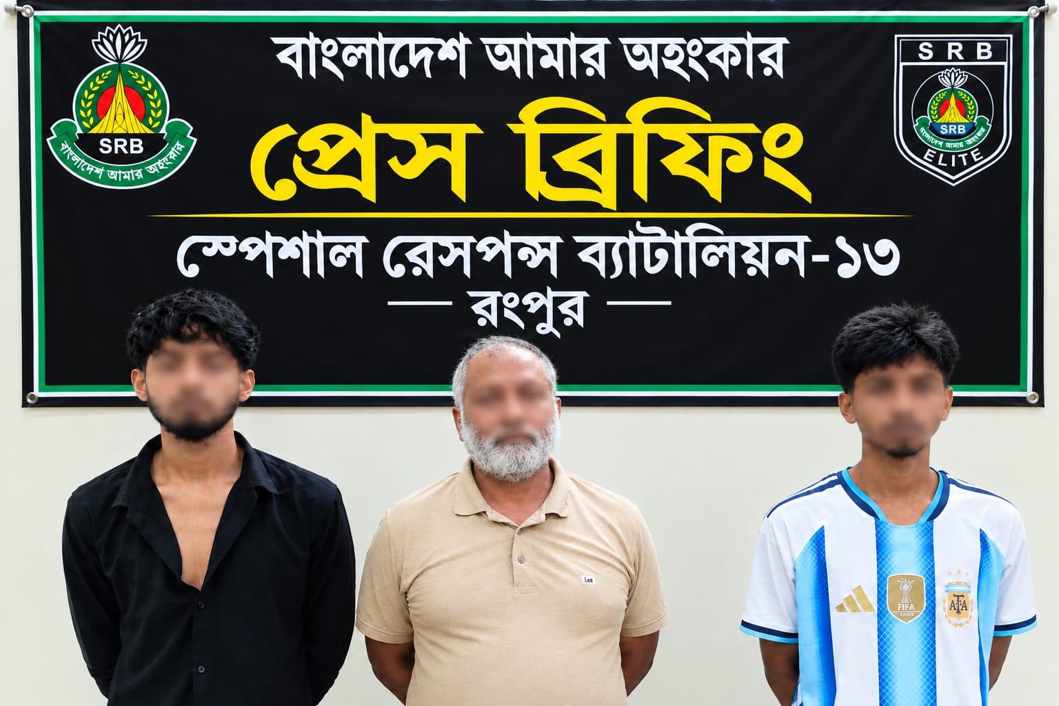 Kidnapped schoolgirl rescued in Rangpur, SRB-13 arrests 5 people including main accused