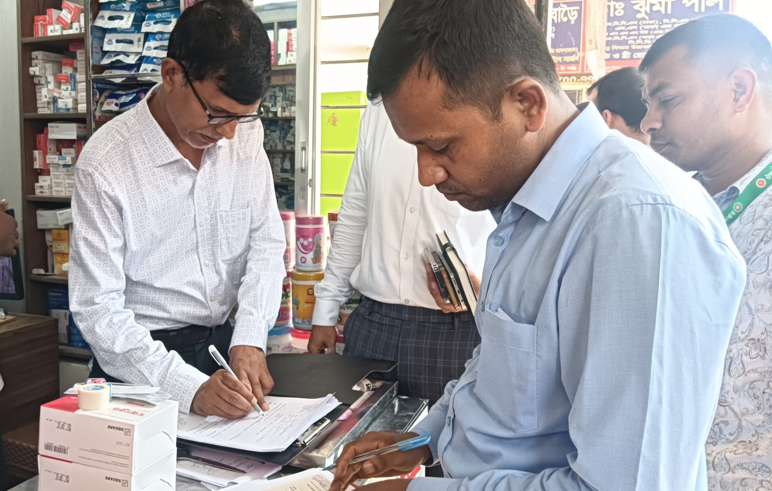 Three Pharmacies Fined Tk 11,000 in Kotalipara