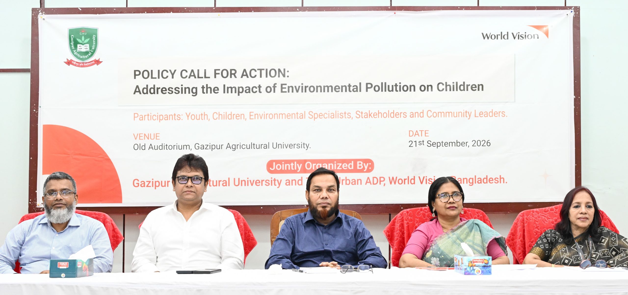 GAU hosts policy dialogue on pollution’s impact on children