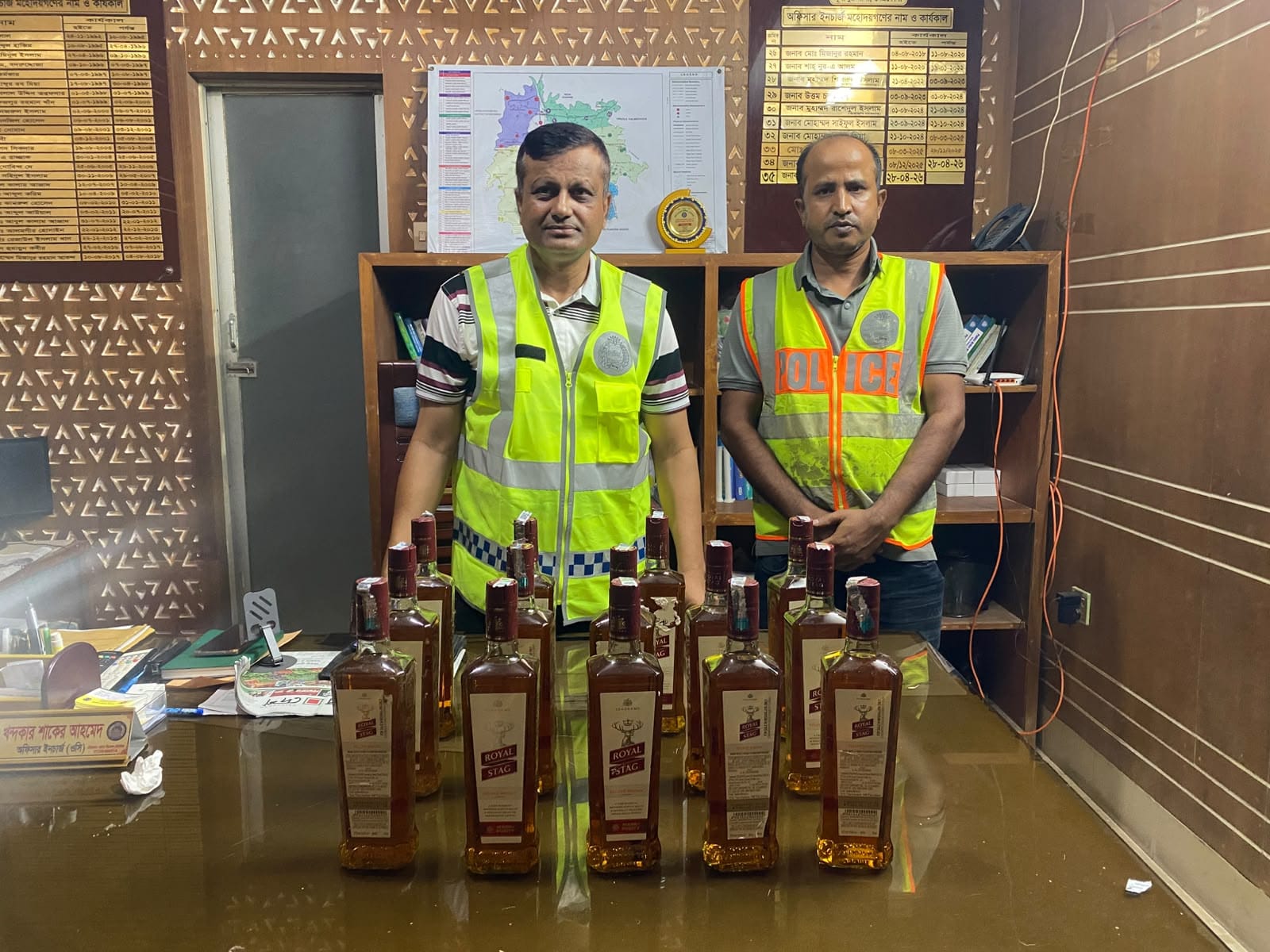 Banned Indian liquor seized in Durgapur police raid 